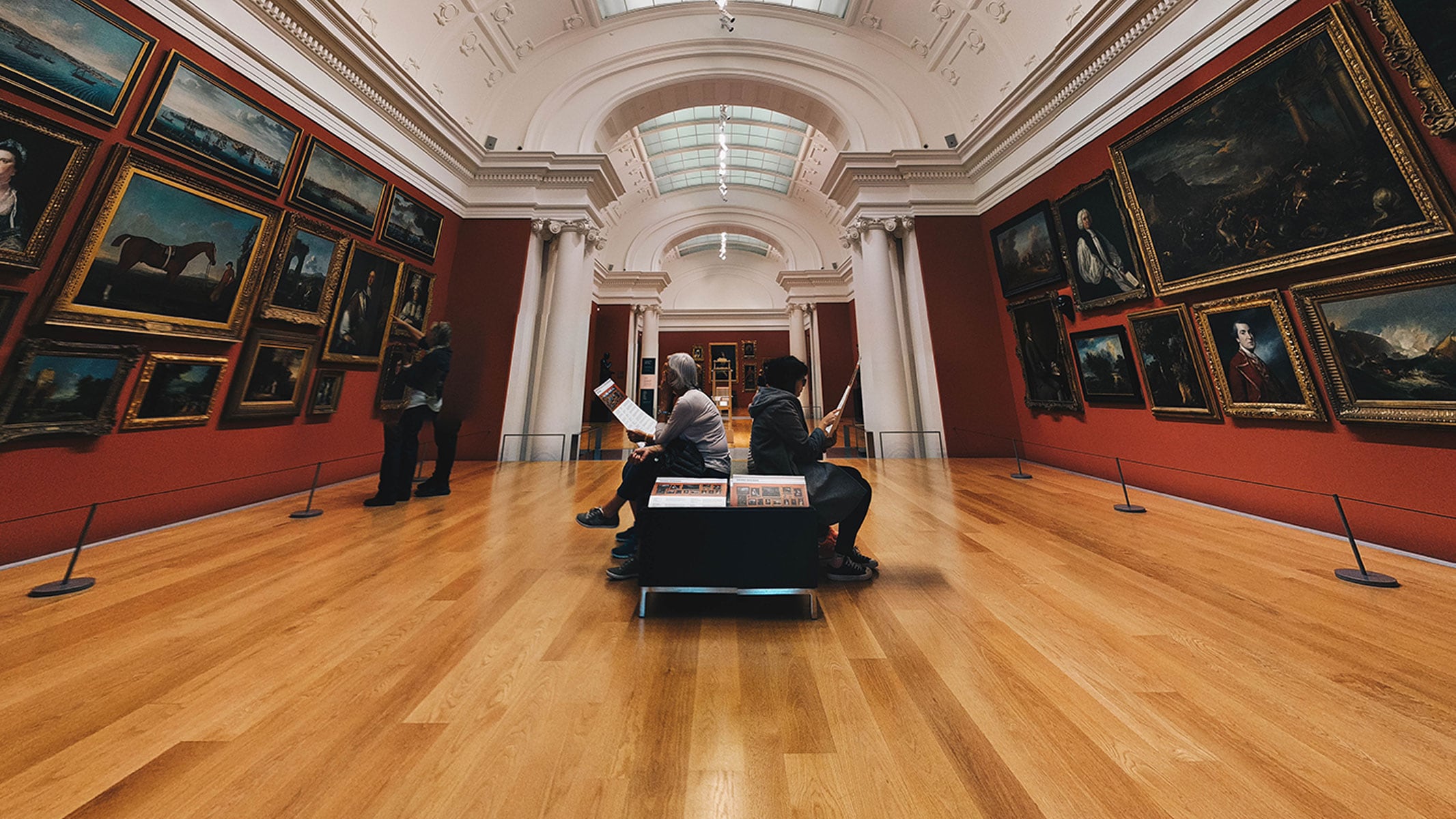 Sitting in Gallery